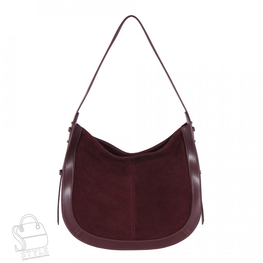 Сумка женская кожаная 7230BDAA wine red Baidou