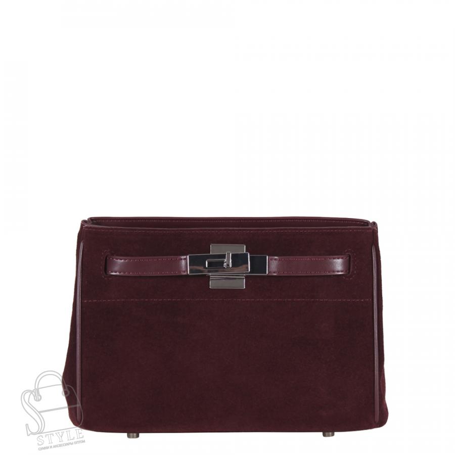 Сумка женская кожаная 6463BDAA wine red Baidou