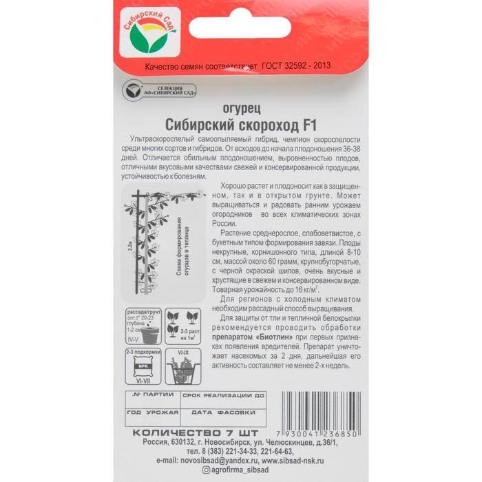 Семена Огурец
