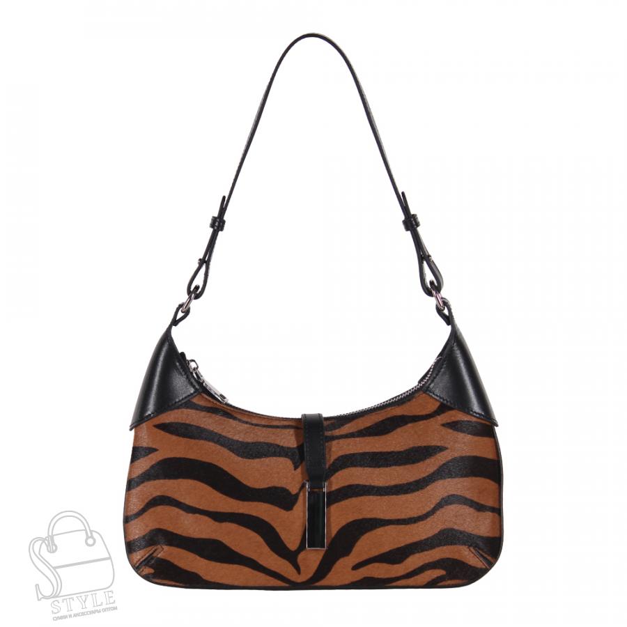 Сумка женская кожаная 3627VG zebra stripe Vitelli Grassi/30
