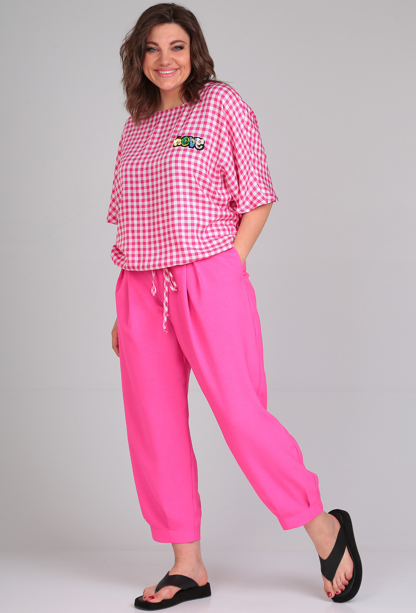 ст. цена3299руб.! Комплект Michel Chic 1342 розовый клетка